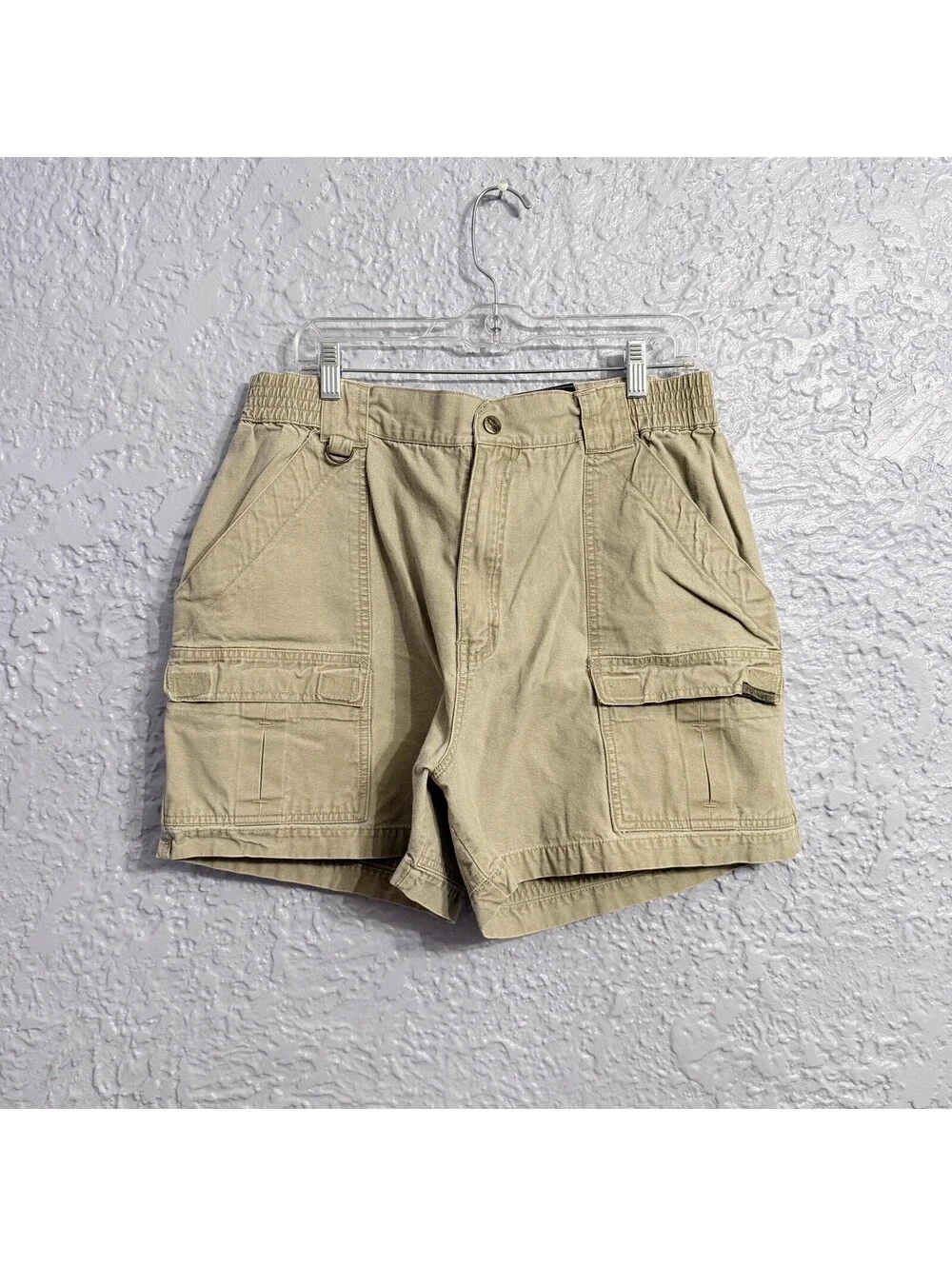 Royal Robbins Vintage Khaki Cargo Utility Hiking Shorts Size 38